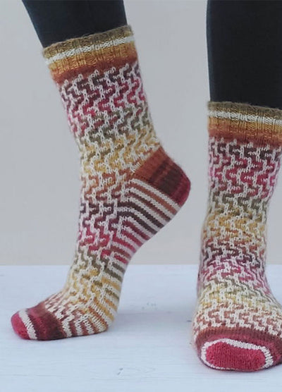 Winwick Mum Easy Mosaic Socks Kit (Pattern Not Included)