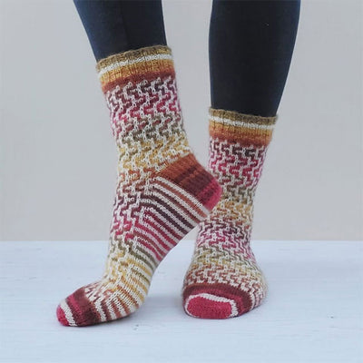 Winwick Mum Easy Mosaic Socks Kit (Pattern Not Included)
