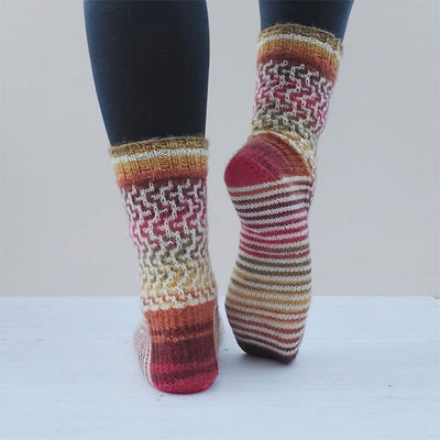 Winwick Mum Easy Mosaic Socks Kit (Pattern Not Included)