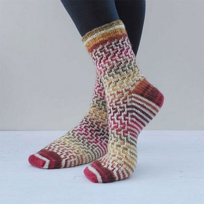 Winwick Mum Easy Mosaic Socks Kit (Pattern Not Included)