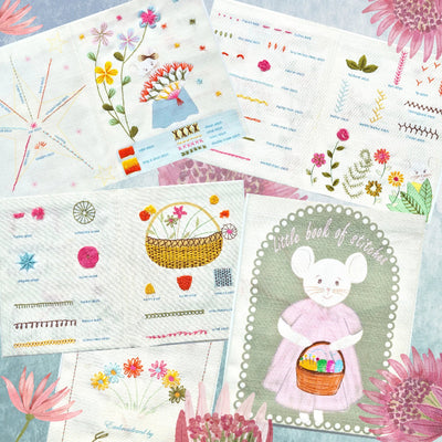 Corinne Lapierre Mouse Embroidery Sampler Book Kit