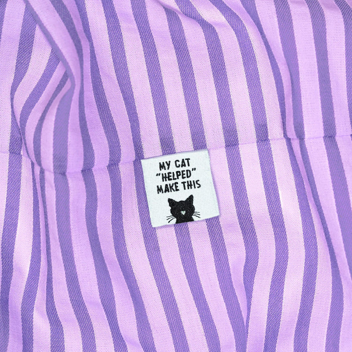 KYLIE AND THE MACHINE My Cat "Helped" Make This Sew-in Labels