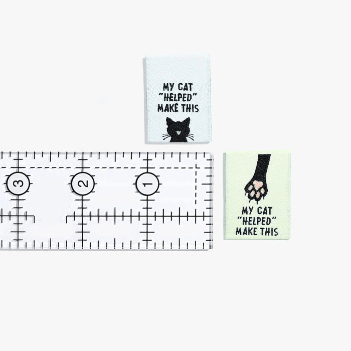 KYLIE AND THE MACHINE My Cat "Helped" Make This Sew-in Labels