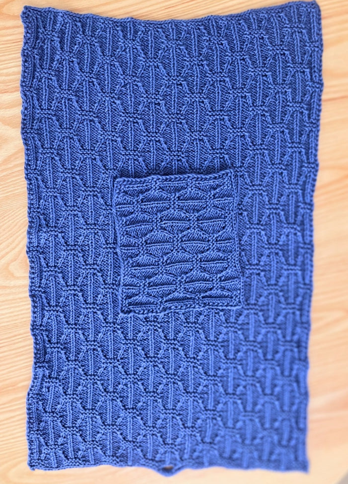 Vera Loves Knitting Norah Dishcloth & Tea Towel Digital Pattern