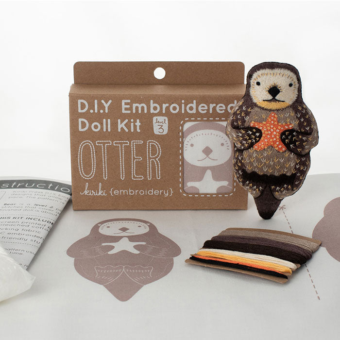 Kiriki Press Otter Embroidery Kit