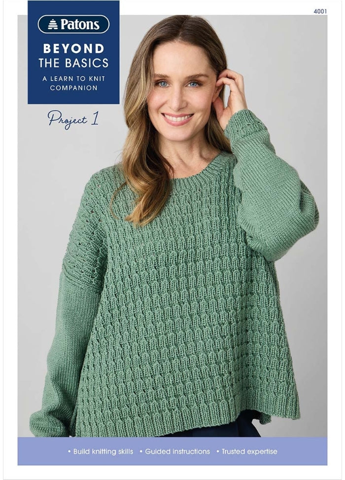 Patons Beyond the Basics Project 1: Texture Body Jumper 4001