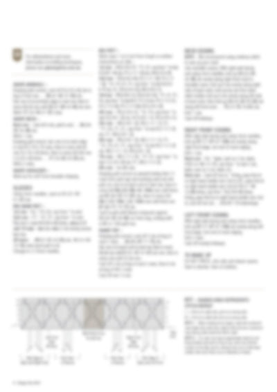 Blurry text image with four columns of text and a small diagram of circular patterns at the bottom. The image lacks clarity and readable details.