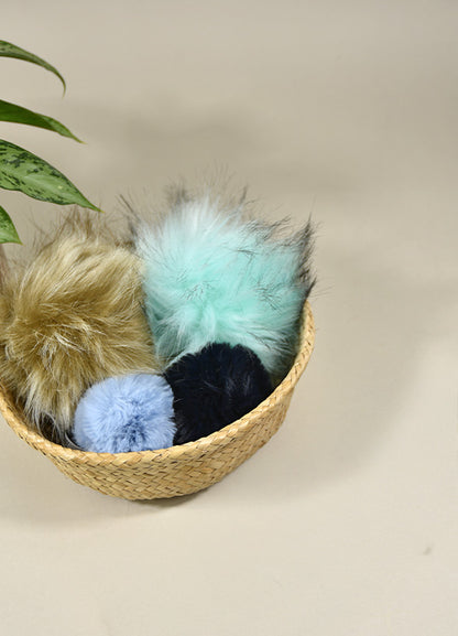 LovaFur 100% Vegan Faux Fur Pom Poms Large