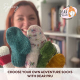 Choose Your Own Adventure Socks with Dear Pru (Sydney)