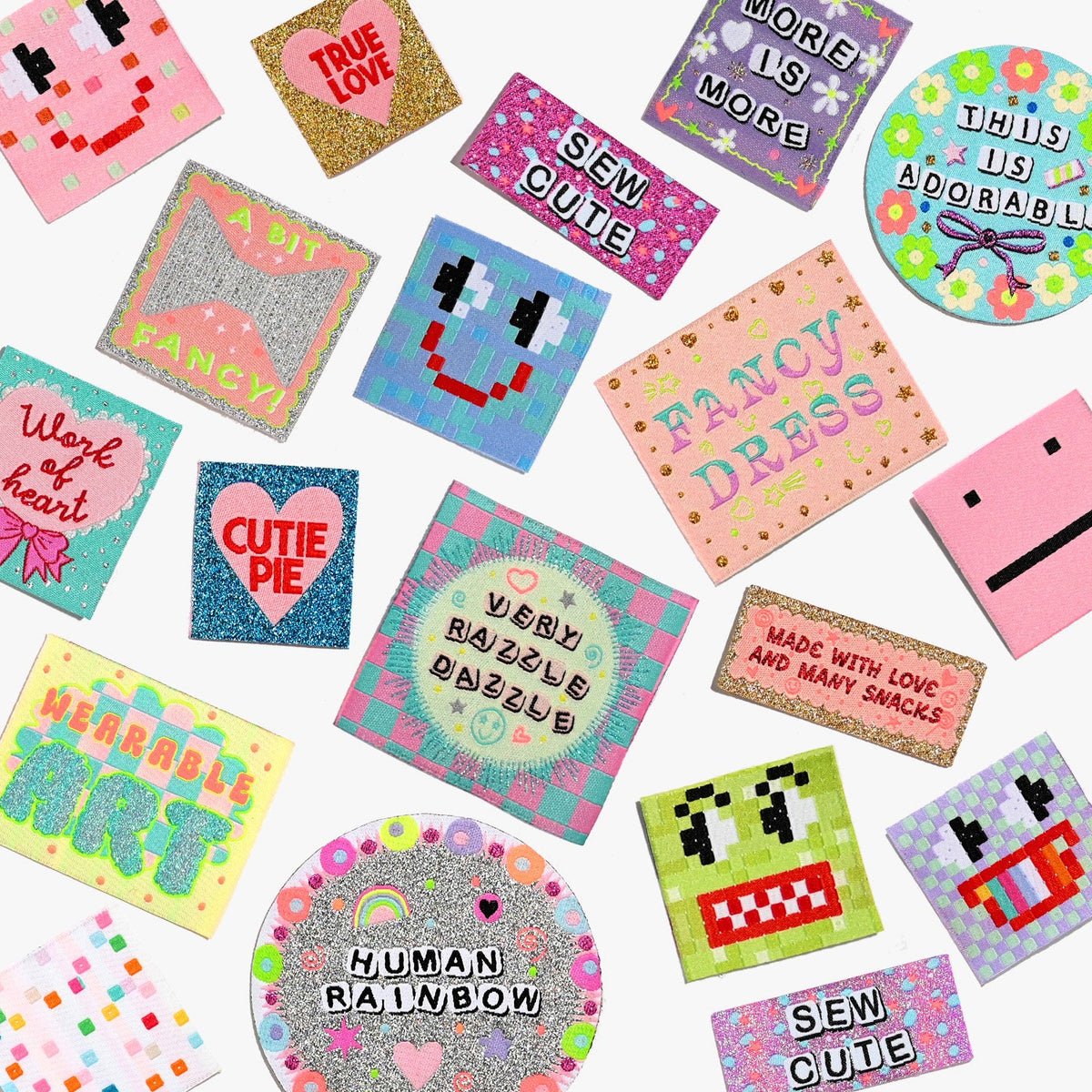 Kylie and The Machine WEARABLE ART | Rachel Burke x KATM Collaboration Sew-in Labels