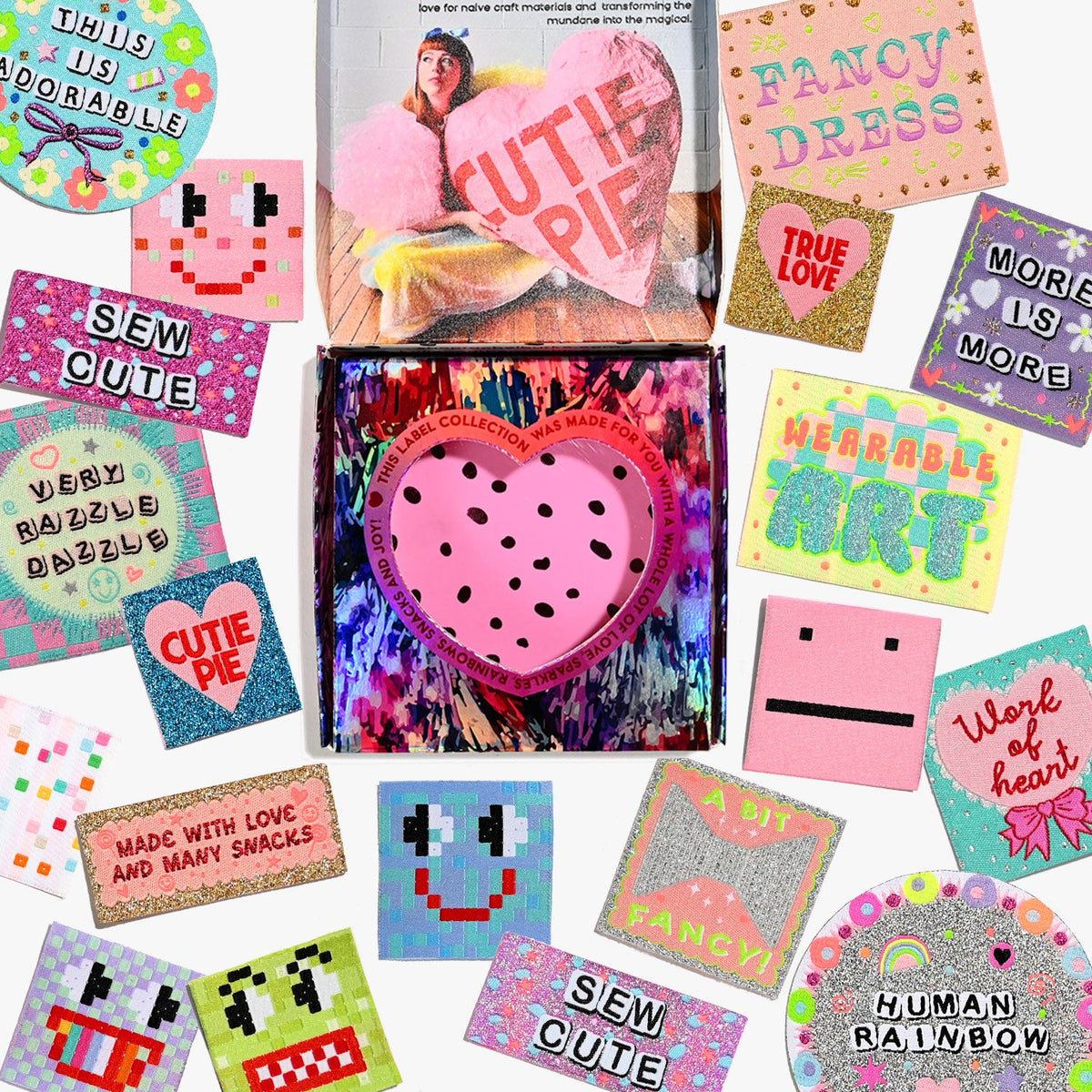 Kylie and The Machine WEARABLE ART | Rachel Burke x KATM Collaboration Sew-in Labels