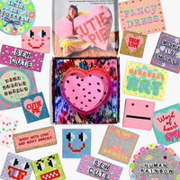 Kylie and The Machine WEARABLE ART | Rachel Burke x KATM Collaboration Sew-in Labels