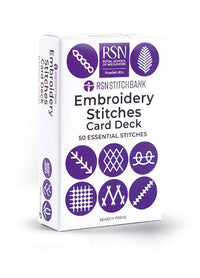 RSN Stitch Bank Embroidery Stitches Card Deck
