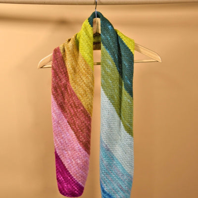 Manos Rainbow Showers Scarf Crochet Kit