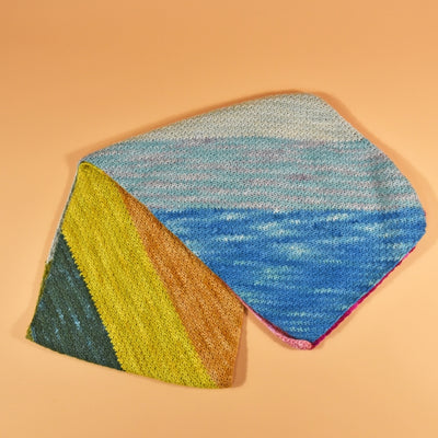 Manos Rainbow Showers Crochet Scarf Digital Pattern