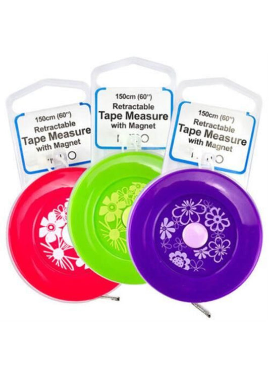 Retractable Tape Measure With Magnet - 150cm