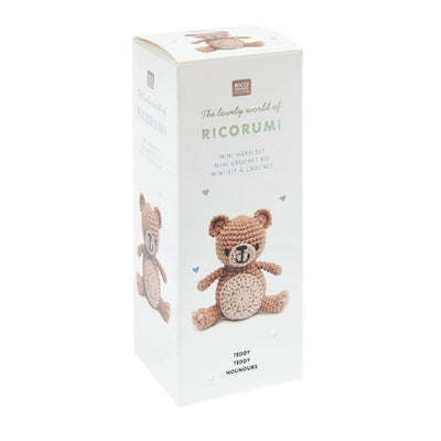 Rico Ricorumi Mini Easy Crochet Kit - Teddy Bear