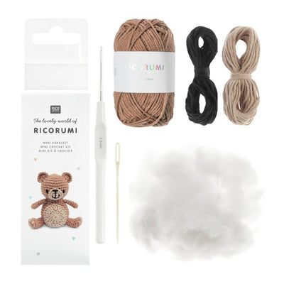 Rico Ricorumi Mini Easy Crochet Kit - Teddy Bear