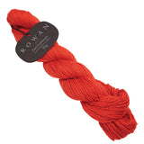 Rich red rowan wool yarn, 100% cashmere, offering a soft touch and vibrant colour for exquisite knitting projects.