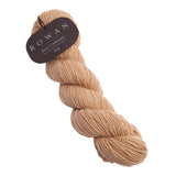 Buttery soft 100% cashmere yarn in sandalwood, showcasing gentle colour variations, ideal for intricate knitting projects.