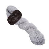 Soft grey rowan wool made from 100% cashmere, ideal for knitting with delicate colour flecks and excellent stitch definition.