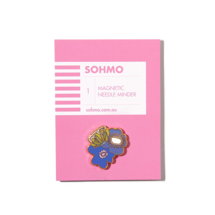 SOHMO Blue Blooms Magnetic Needle Minder