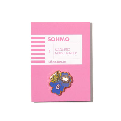 SOHMO Blue Blooms Magnetic Needle Minder