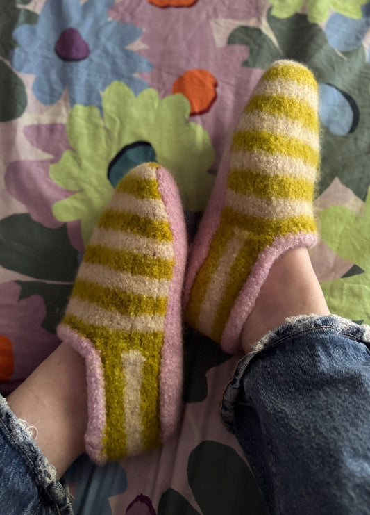 Annie Sews Sailor Slippers Knitting Kit (Pattern Not Included)