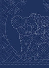 Devonstone Navy Sashiko Panel - Fauna