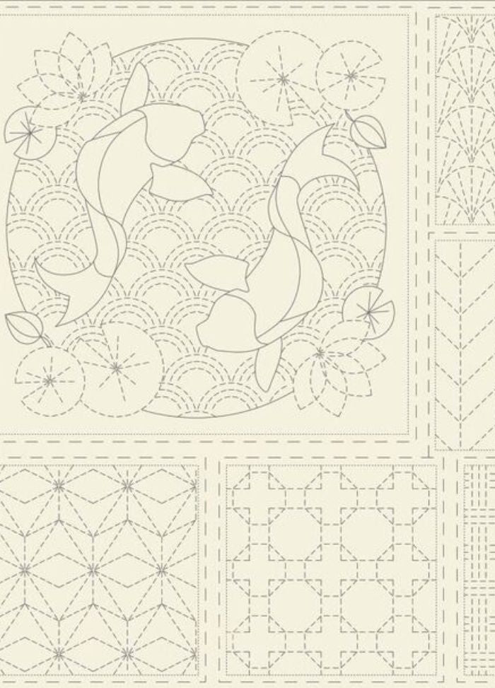 Devonstone Natural Sashiko Panel