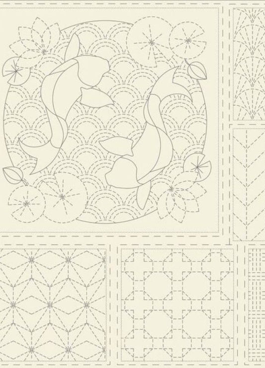 Devonstone Natural Sashiko Panel