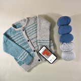 Vera Loves Knitting - Segue Cardigan Kids Bundle - Yarn and Digital Pattern
