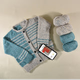 Vera Loves Knitting - Segue Cardigan Kids Bundle - Yarn and Digital Pattern