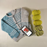 Vera Loves Knitting - Segue Cardigan Kids Bundle - Yarn and Digital Pattern
