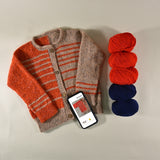 Vera Loves Knitting - Segue Cardigan Kids Bundle - Yarn and Digital Pattern