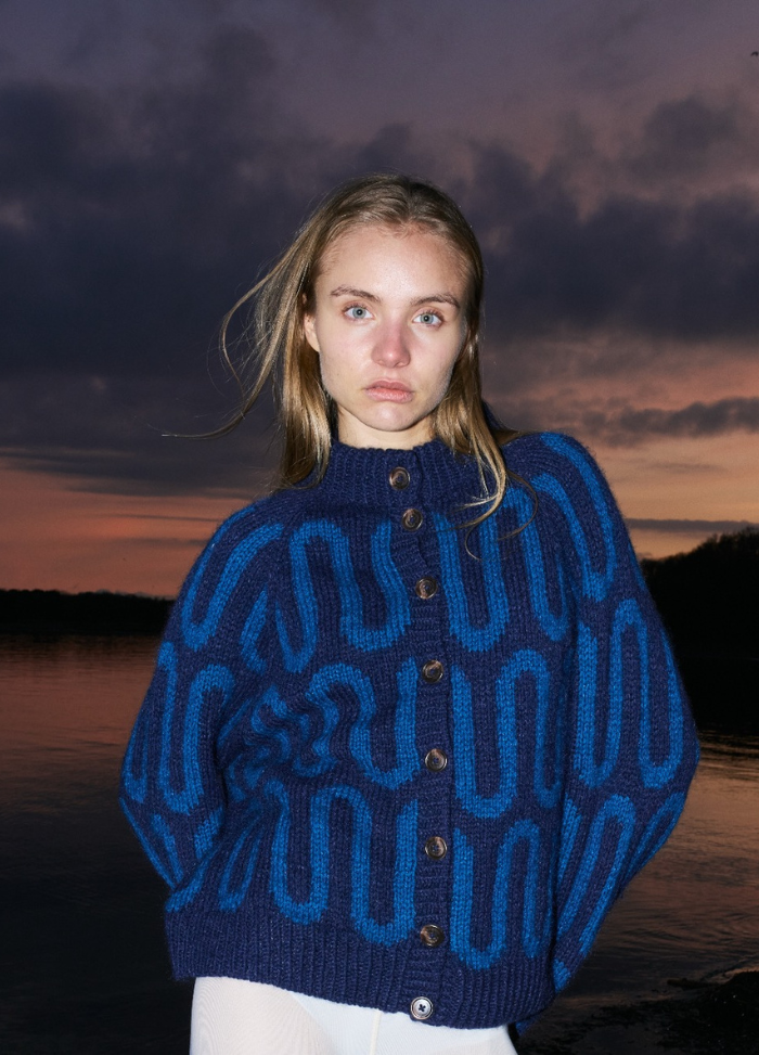 Spektakelstrik Wave Cardi Digital Pattern