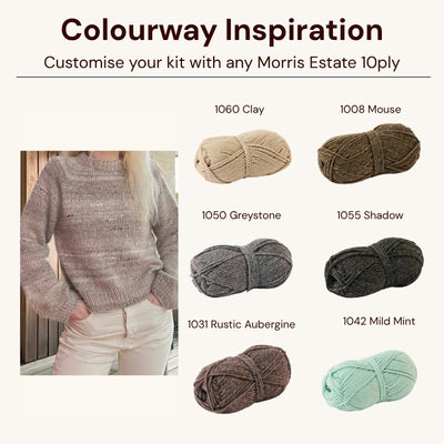 Step By Step Sweater Beginners Knitting Kit (Pattern Not Included)