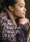 Strands of Joy Vol. II: front cover featuring a patterned knit sweater by Anna Johanna, published by Laine.