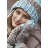 Striped Hat and Mittens Bundle by Tiam Safari