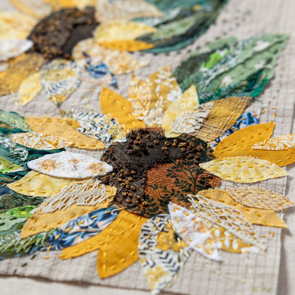 Wattle & Loop Sunflower Slow Stitching Kit