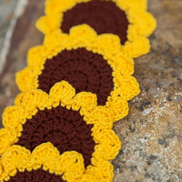 Alison Thompson Crochet Sunflower Coaster Kit