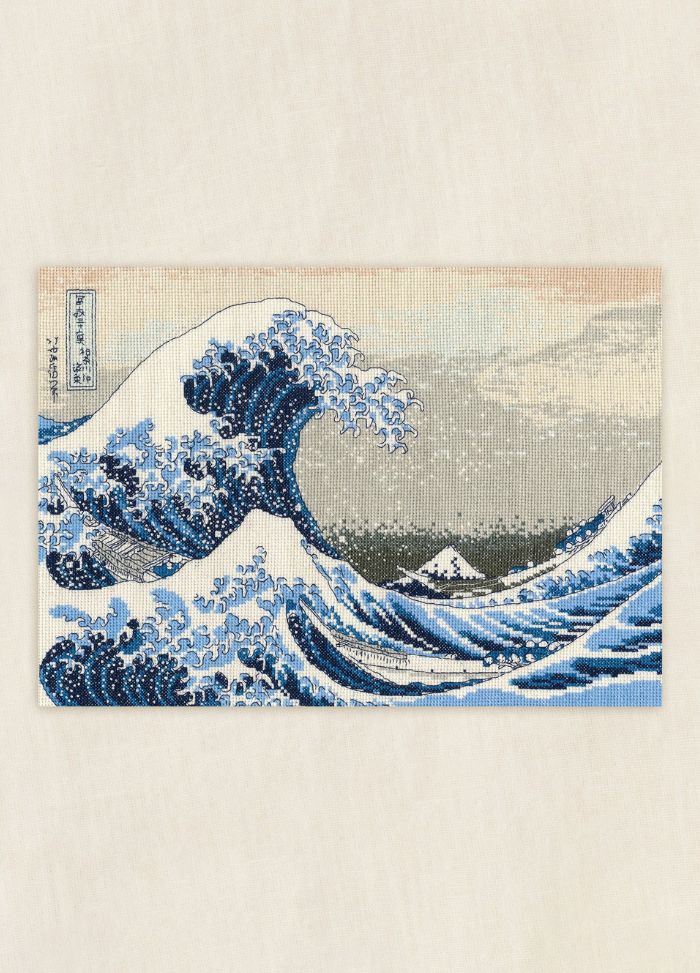 DMC British Museum Cross Stitch Kit - The Great Wave Katsushika Hokusai
