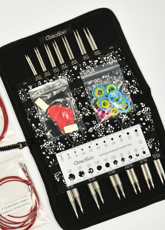 ChiaoGoo TWIST Red Lace Interchangeable Set 4" (10cm) – Complete