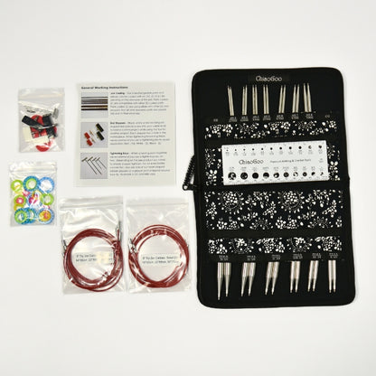 ChiaoGoo TWIST Red Lace Interchangeable Set 5" (13cm) – Complete