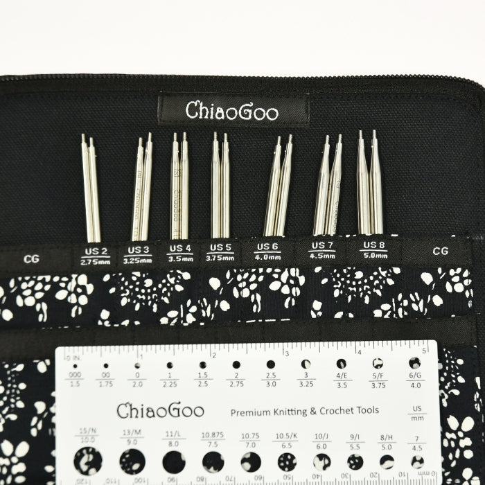 ChiaoGoo TWIST Red Lace Interchangeable Set 5" (13cm) – Complete