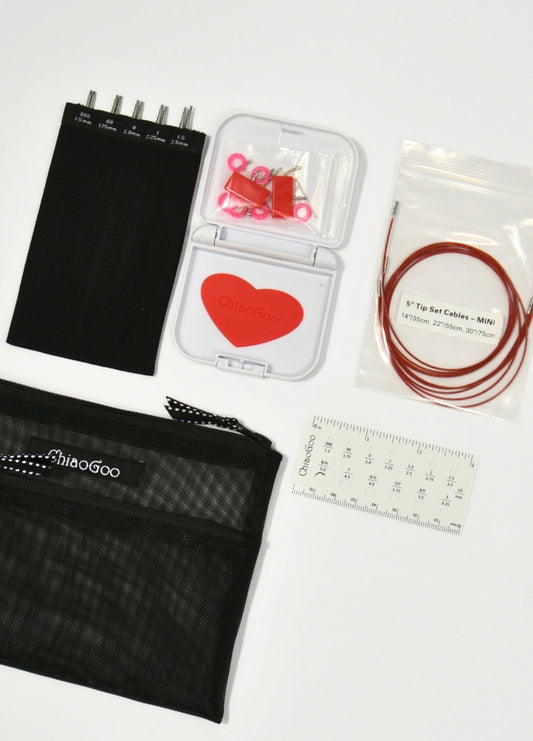 ChiaoGoo TWIST Red Lace Interchangeable Set 5" (13cm) – Mini