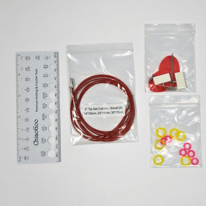 ChiaoGoo TWIST Red Lace Interchangeable Set 5" (13cm) – Small