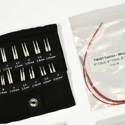 ChiaoGoo TWIST Shorties Mini Interchangeable Set 2" & 3" (5cm & 8cm)