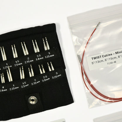 ChiaoGoo TWIST Shorties Mini Interchangeable Set 2" & 3" (5cm & 8cm)