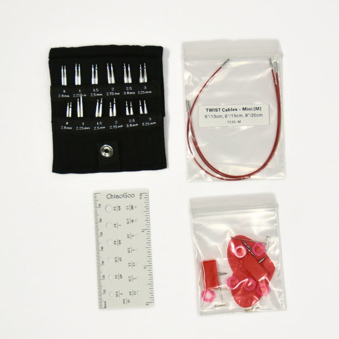 ChiaoGoo TWIST Shorties Mini Interchangeable Set 2" & 3" (5cm & 8cm)